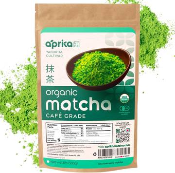 AprikaLife Organic Matcha Powder from Japan, Ceremonial Café Grade - 500g