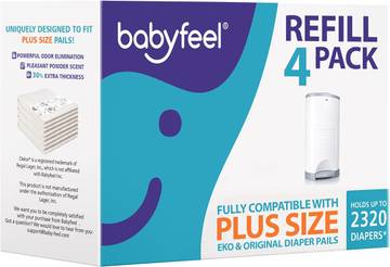 Babyfeel Refill Bags Compatible with DEKOR PLUS Diaper Pails