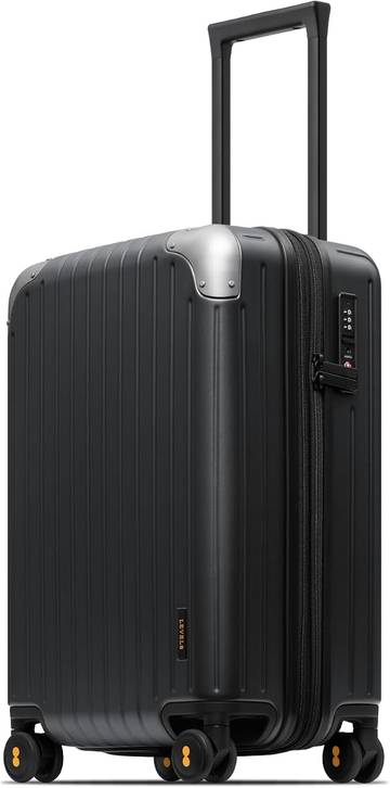 Level8 Carry On Luggage Airline Approved Expandable Hardside Suitcase Black