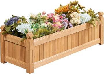 Yaheetech Wooden Raised Garden Bed Rectangular Planter Box