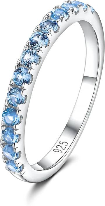 Little Good Goods Personalized Birthstone Ring - Sterling Silver