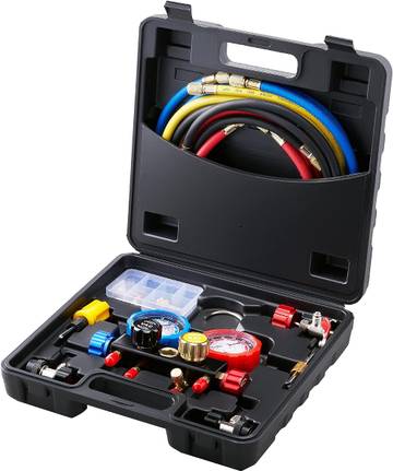 VEVOR 4 Way AC Gauge - AC Manifold Gauge Set